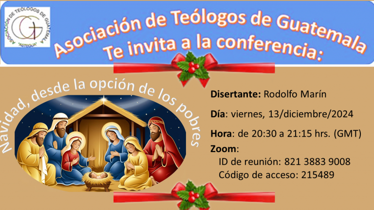 Invitación: Conferencia “Navidad desde la opción por los pobres”