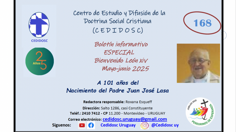 Boletín CEDIDOSC No. 168