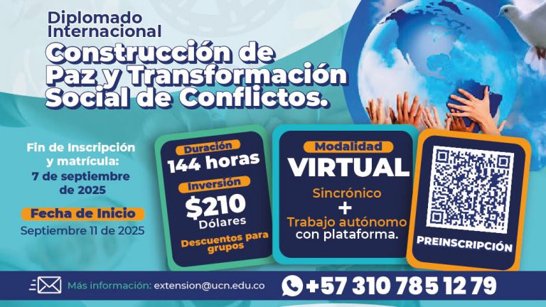 Invitación: Diplomado “construcción de paz y transformación social de conflictos”