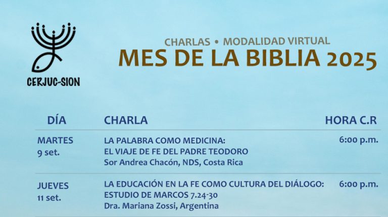 Invitación: Charlas mes de la Biblia