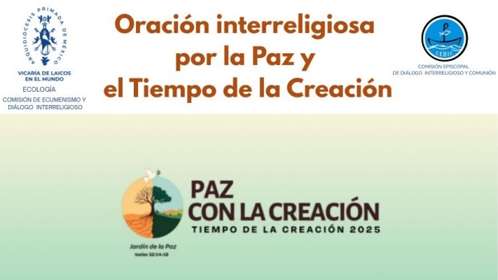Invitación: Oración interreligiosa por la paz y el Tiempo de la Creación
