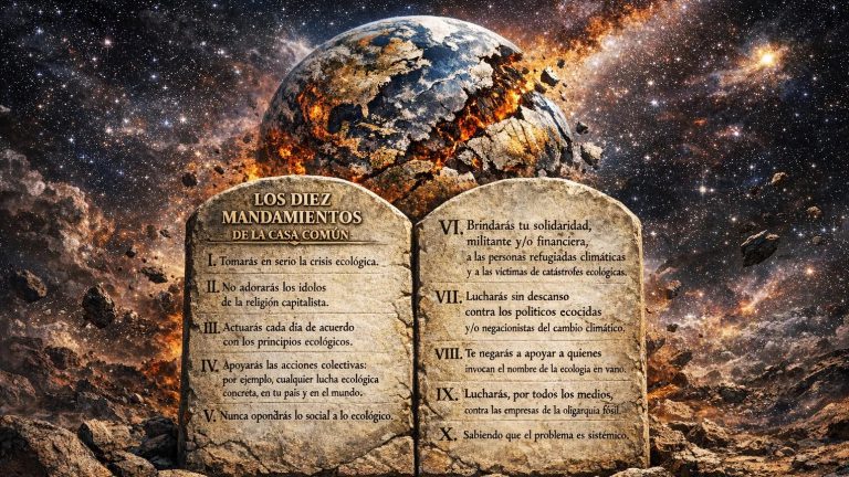 Diez mandamientos para salvar la vida en esta casa común
