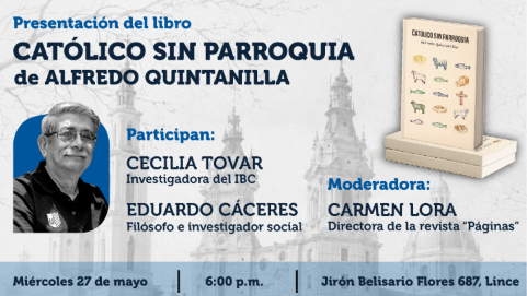 Invitación: Presentación del libro “Católico sin parroquia”