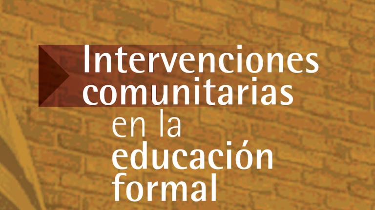 Libro digital: Intervenciones comunitarias en la educación formal