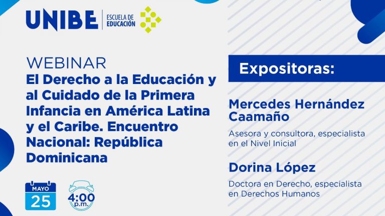 Invitación: Webinar “El derecho a la educación y al cuidado de la primera infancia en América Latina y el Caribe”