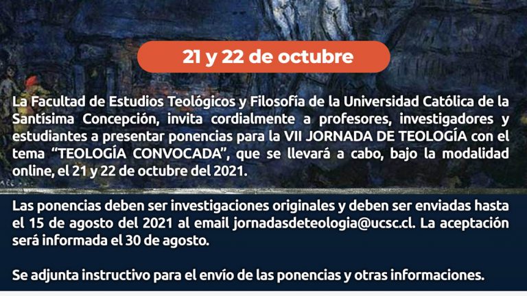 Invitación: VII Jornada Teológica “Teología convocada”