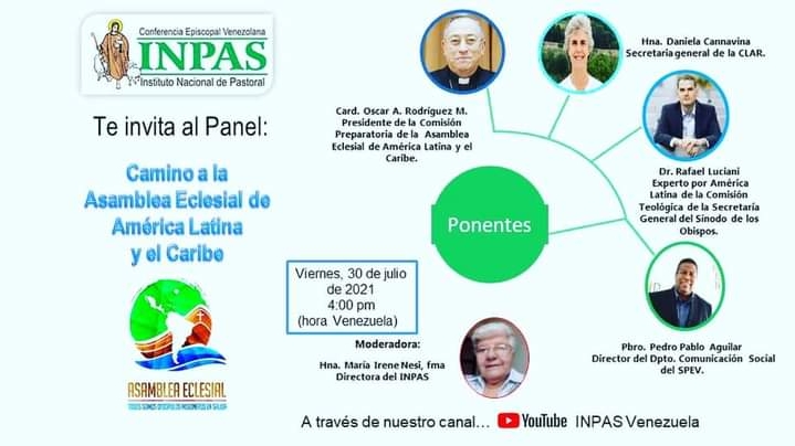 Invitación: Panel “Camino a la Asamblea Eclesial de América Latina y el Caribe”
