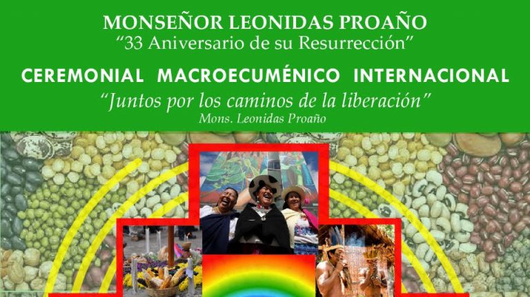 Invitación: Ceremonial macroecuménico internacional “Juntos por los caminos de la liberación”