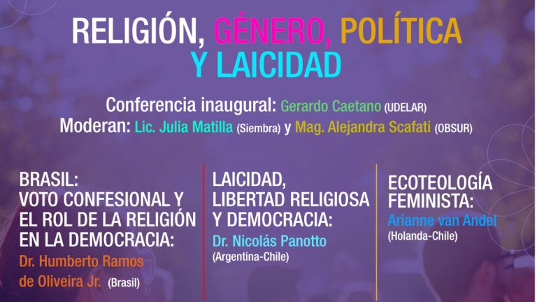Invitación: Conferencia regional “Religión, género, política y laicidad”