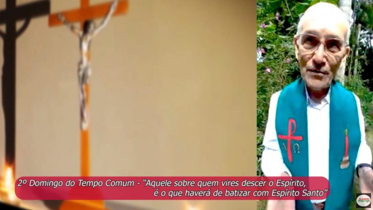 Comentários bíblicos: Aquele sobre quem vires descer o Espírito,é o que haverá de batizar com Espírito Santo