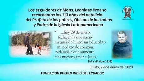 113 años del natalicio de Mons. Leonidas Proaño