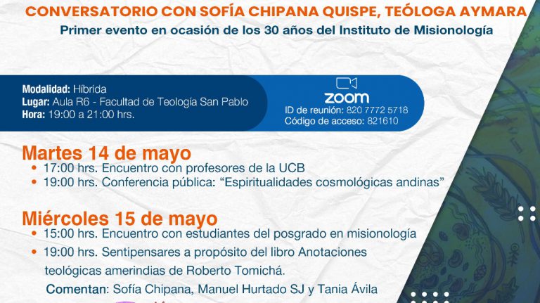 Invitación: Espiritualidades cosmológicas andinas