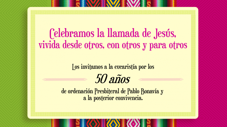 Homenaje a Pablo Bonavía en sus 50 años de su ordenación Presbiteral