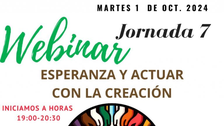 Invitación: Webinar “Esperanza y actuar con la creación”
