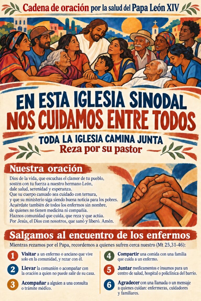 Cadena de oración por la salud del Papa León XIV